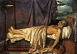 Lord Byron on his Death-bed by Joseph-Denis Odevaere